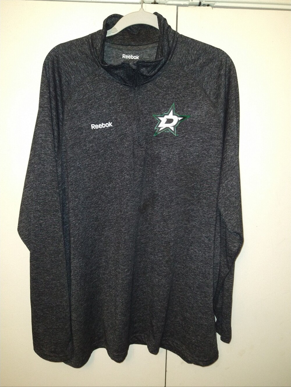 Reebok Dallas Stars NHL Speedwick 1/4 Zip Pullover Men's sz 2XL.